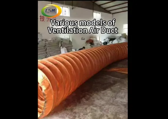 부압이 가능한 유연한 PVC 나선형 강철로 제작된 난연성 유연한 환기 공기 덕트